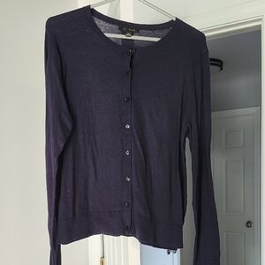 Ann Taylor Dark Navy Knit Sweater